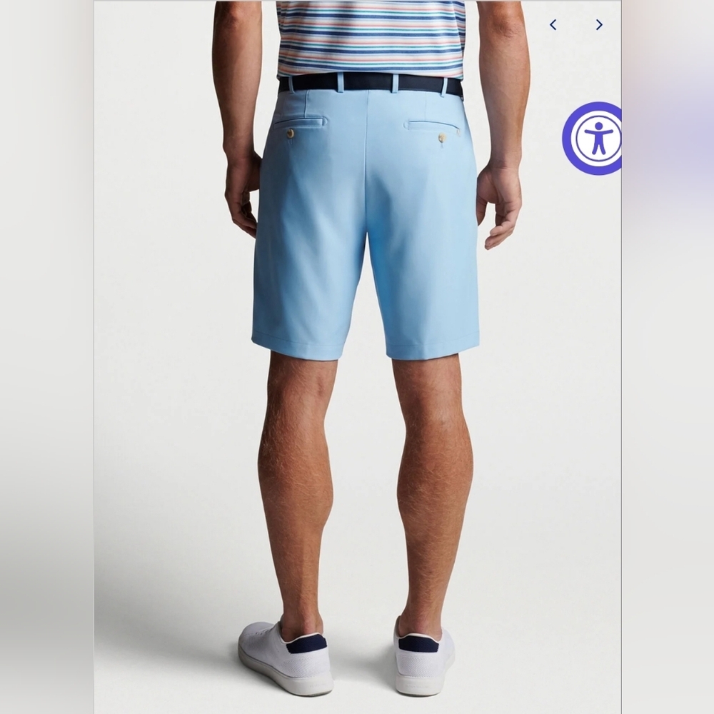 Peter Millar Powder Blue Shorts Size 35 - Picture 2 of 12